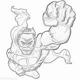Invincible Omni Superhero Atom sketch template
