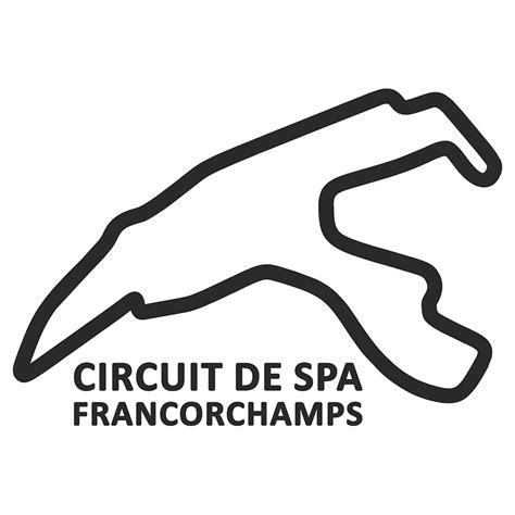 circuit de spa francorchamps sticker dubberware stickers  shirts club