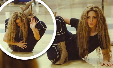 Shakira 46 Poses With Her Legs Behind Her Head During Rehearsals