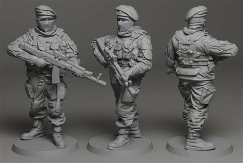 soldier mm scale  model  printable cgtrader