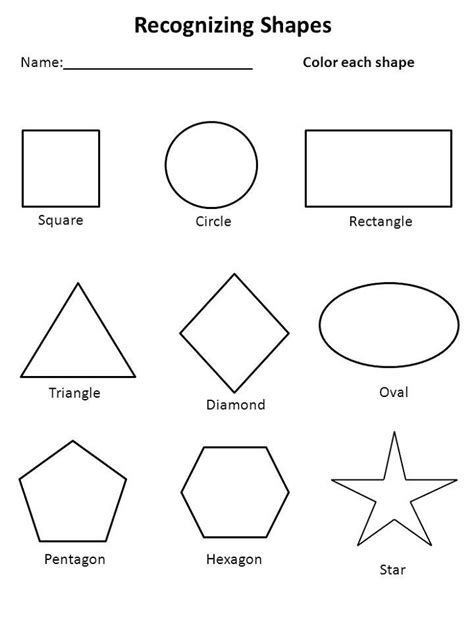 tracing worksheets shape worksheets  preschool shapes worksheet