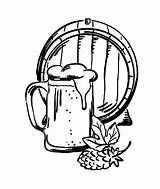 Beer Barrel Coloring Pages Mug Drawing Tocolor Mugs Color Getdrawings Place sketch template