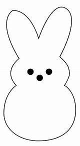 Peep Bunny Template Easter Peeps Templates Crafts Craft Activities sketch template