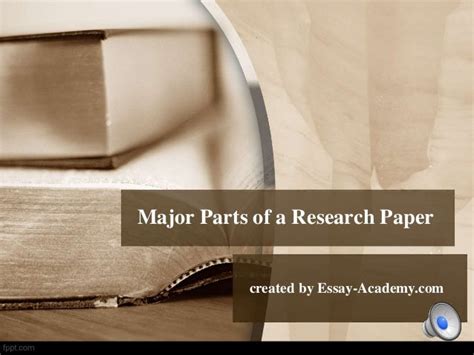major parts   research paper