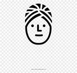 Turban sketch template