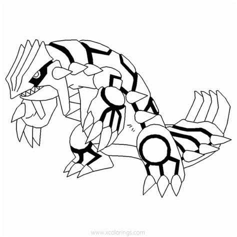 groudon pokemon coloring pages printable xcoloringscom