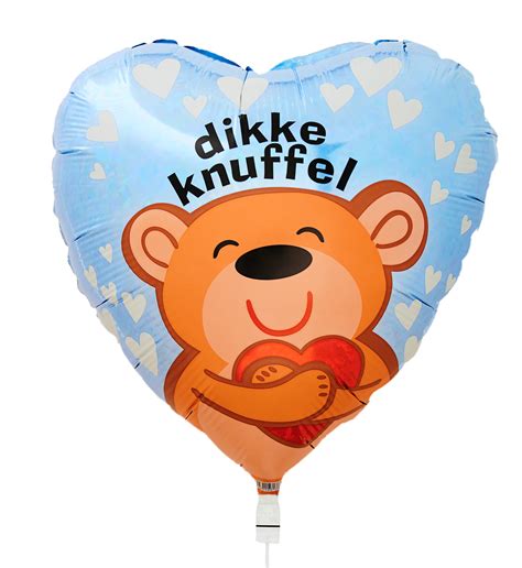 ballon dikke knuffel hart hallmark