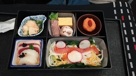 Japan Airlines Business Class Food Review Youtube