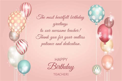 birthday card wishes  teacher  cake boutique