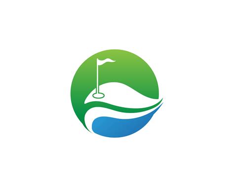 golf club icons symbols elements  logo vector images  vector