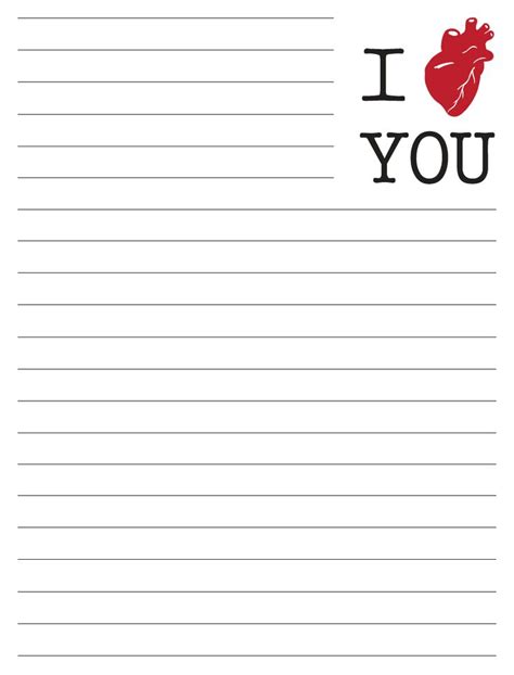 heart stationery printable stationery printables paper hearts