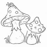 Mushroom Cogumelos Cogumelo Pilz Riscos Desenhos Colorir Visitar Feen Toadstools Digitais Pilze Casinhas Clique Certificado Besuchen Carimbos Vorlagen Espacoeducar Ciupercute sketch template