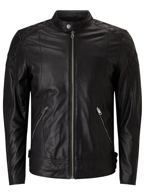 Diesel L Marton Leather Jacket Black At John Lewis And Partners