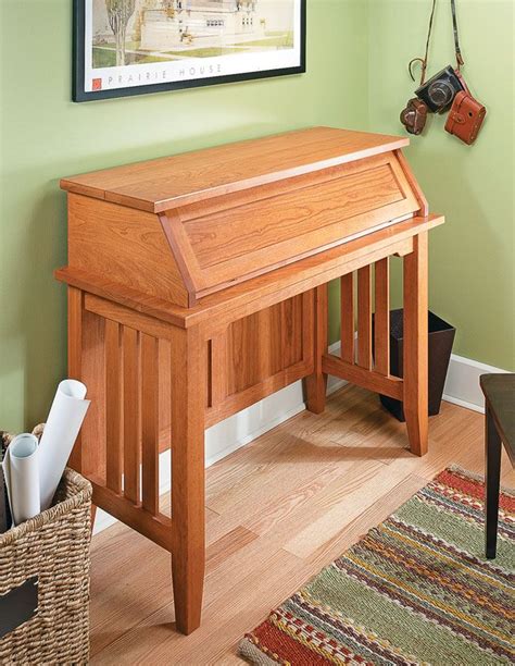 Notebook Computer Desk Woodsmith Plans Look Past The Classic Design
