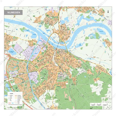 digitale kaart nijmegen  kaarten en atlassennl