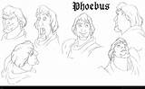 Hunchback Phoebus sketch template