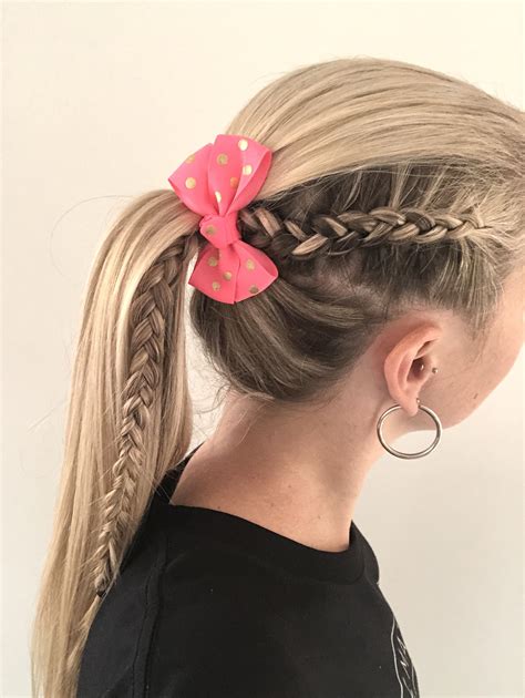 side braid  ponytail side braid ponytail tail hairstyle hair trends