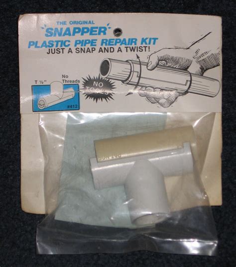 the original snapper plastic pipe repair kit 412 no threads snap and