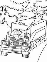 Coloring Pages Transportation Big Rig Road Transport Land Truck Color Printable Preschoolers Getcolorings Vehicle Preschool Mack Sheets sketch template