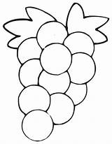 Grapes Clipart Coloring Library Clip sketch template
