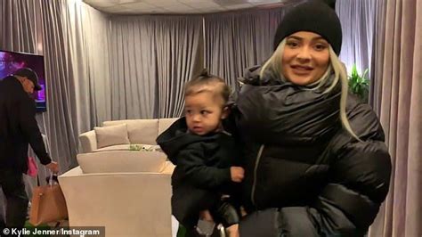 Kylie Jenners Nine Month Old Daughter Stormi Says Dadda Kylie