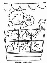 Kleurplaat Légumes Owoce Kolorowanki Coloriages Supermarkt Legumes Gumes Imagier Dzieci Cliquez Loup Resultado sketch template