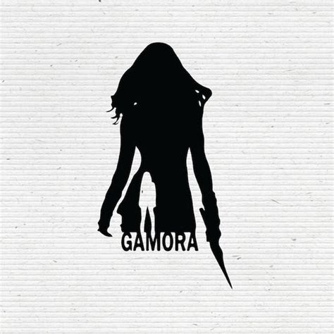 Gamora Guardians Of The Galaxy Silhouette Svg Cutting File