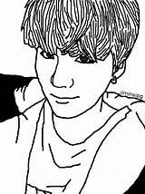 Suga Outlines Ulzzang sketch template
