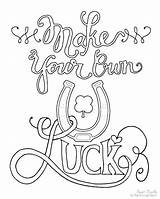 Coloring Pages Own Make Name Luck Printable Create Good Lucky Charms Words Print Color Photoshop First Custom Getcolorings Names Says sketch template