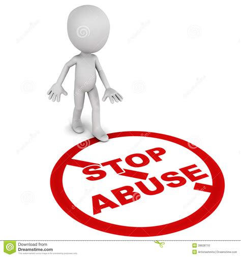 Stop Abuse Stock Illustration Image 39628710