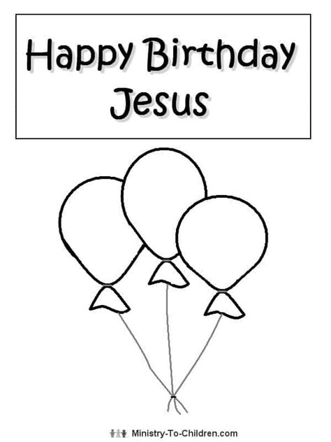happy birthday jesus coloring page ministry  children