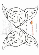 Farfalla Carnevale Maschera Filastrocche sketch template