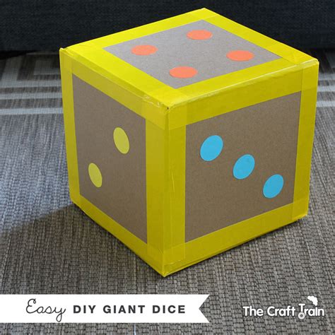 easy diy giant dice  craft train