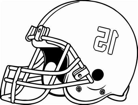 creative picture  football helmet coloring page albanysinsanity
