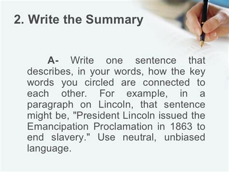 summarize  paragraph