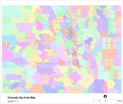 Colorado Zip Code Map Map Of The World