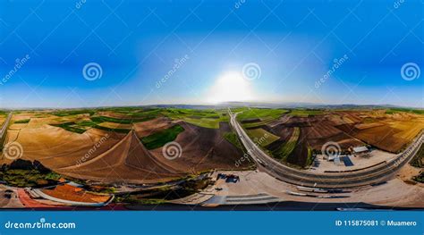 drone view   fields stock image image  plant