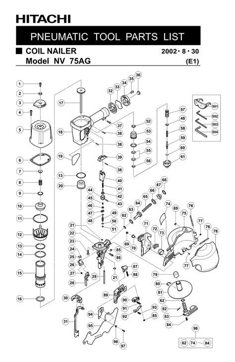 buy hitachi nvag   utility coil replacement tool parts hitachi nvag diagram