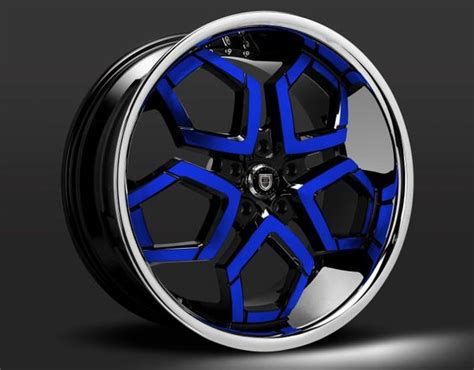 custom blue  black finish rims pinterest blue  tags  wheels