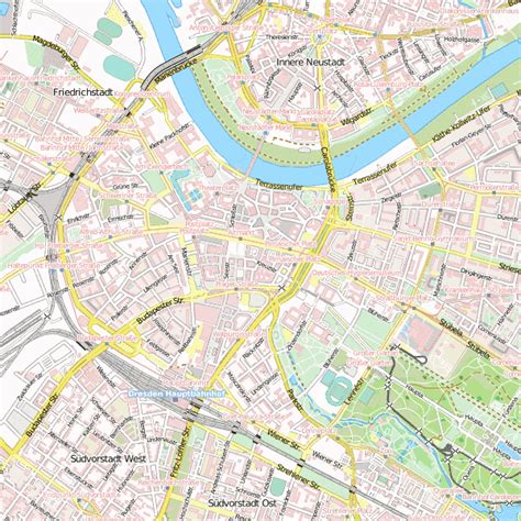 dresden stadtplan bei citysam und hotels  den stadtplaenen