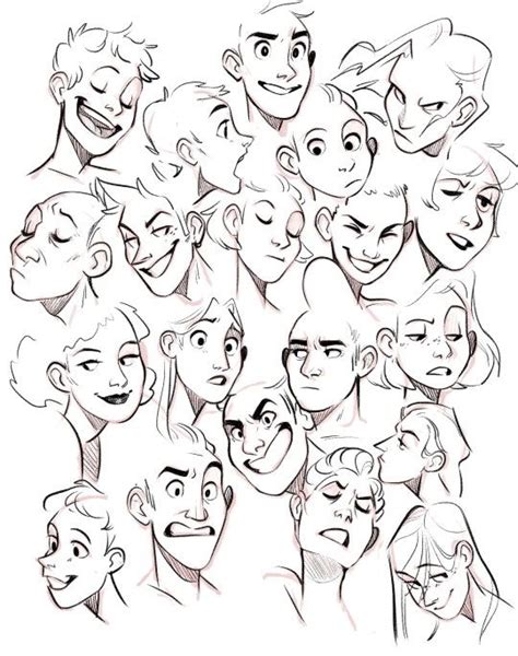 face style drawing expressions drawing face expressions cartoon