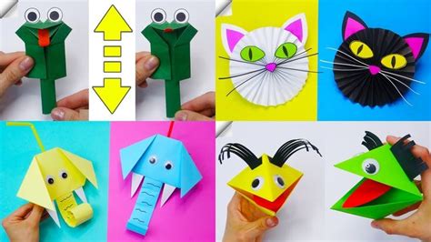 ideas homemade toys  colored paper   paper toys diy