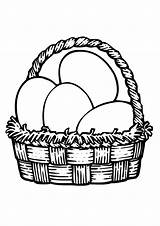 Ovo Bojanke Vaskrs Oeufs Corbeille Ovos Basket Easter Atividades sketch template