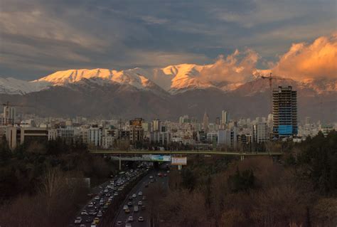 tehran sunset skyline iran tehran city skyline   flickr