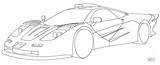 Mclaren F1 Coloring Pages Drawing Gtr P1 Ferrari Printable Colouring Color Getdrawings Drawings Koenigsegg sketch template