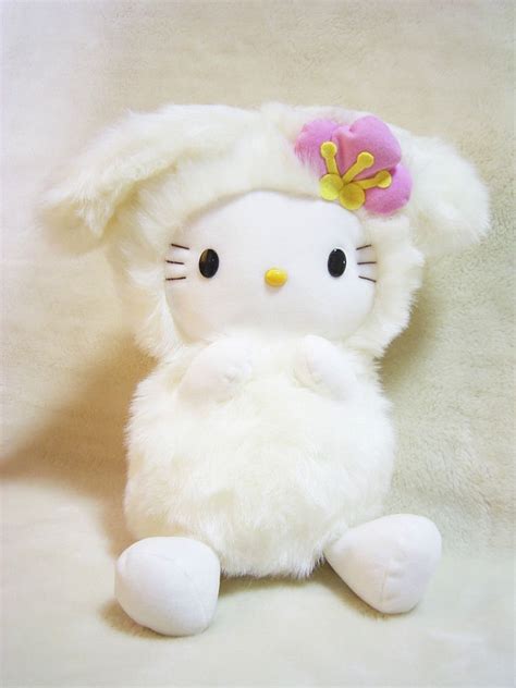 Hello Kitty Sanrio Japan X Eikoh Big Fuzzy Plush Stuffed Doll White