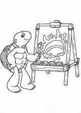 Turtle Franklin Coloring Pages Getcolorings sketch template