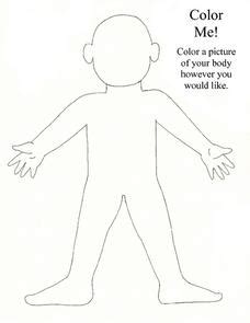 coloring page   child body worksheet  st  grade lesson planet