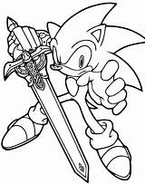 Games Coloring Pages Printable Sonic sketch template