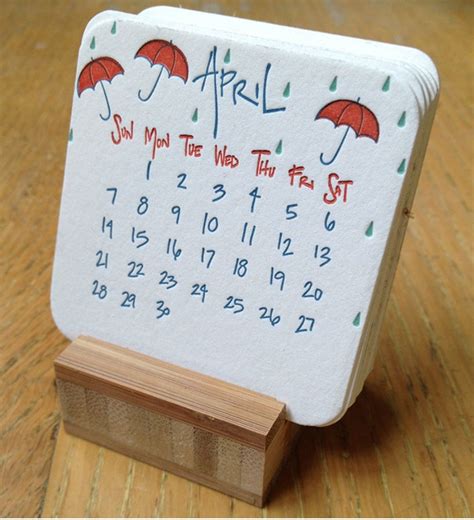 lettuce presscom  calendar homemade desk calendar diy desk